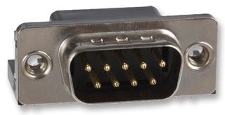 NORCOMP 182-009-113R531 D Sub Connector, Right Angle, DB9, Standard, Plug, 182 Series, 9 Contacts, DE, Solder