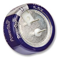 EATON ELECTRONICS KW-5R5C224-R Supercapacitor, PowerStor®, EDLC, 0.22 F, 5.5 V, Radial Leaded, -20%, +80%, 5 mm, 2000 hours @ 85°C