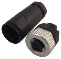 PHOENIX CONTACT 1681486 Sensor Connector, M12, Female, 5 Positions, Screw Socket, Straight Cable Mount