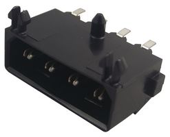 AMP - TE CONNECTIVITY 770829-1 Rectangular Power Connector, 4 Contacts, Commercial MATE-N-LOK, Surface Mount Right Angle