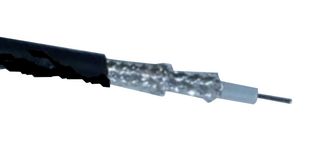 MULTICOMP PRO RG223 Coaxial Cable, RG223, Silver Plated Copper, 5.3 mm, 50 ohm, Black