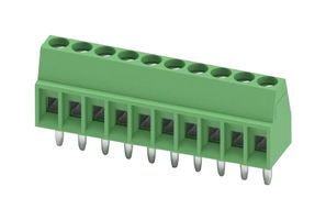 PHOENIX CONTACT 1725737 Wire-To-Board Terminal Block, 2.54 mm, 10 Ways, 26 AWG, 20 AWG, 0.5 mm², Screw