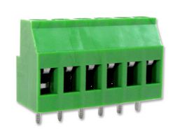 CAMDENBOSS CTB0708/6 Standard Terminal Block, Wire to Board, CTB0708, 6 Contacts, 5.08 mm, Terminal Block, PCB