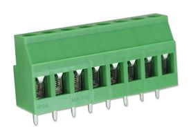 CAMDENBOSS CTB0708/8 Standard Terminal Block, Wire to Board, CTB0708, 8 Contacts, 5.08 mm, Terminal Block, PCB
