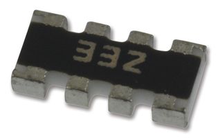 BOURNS CAY16-332J4LF Fixed Network Resistor, 3.3 kohm, Isolated, 4 Resistors, 1206 [3216 Metric], Convex, ± 5%