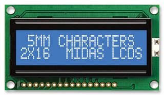 MIDAS DISPLAYS MC21605H6WK-BNMLW-V2