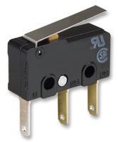 OMRON SS-01GLT Microswitch, Subminiature, Hinge Lever, SPDT, Quick Connect, 100 mA, 30 V