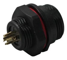 CLIFF ELECTRONIC COMPONENTS FM686804 Circular Connector, Sealed Circular Connector, Cliffcon 68 Series, Panel Mount Plug, 4 Contacts