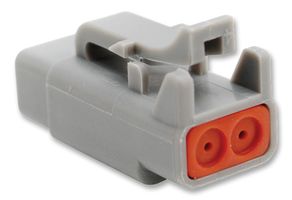 AMPHENOL SINE/TUCHEL ATM06-2S Automotive Connector Housing, ATM Series, Plug, 2 Ways, ATM Series Socket Contacts