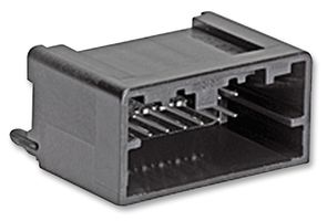 MOLEX 34825-0200 Automotive Connector, Black, Mini50 34825 Series, Straight Header, 20 Contacts, PCB Pin