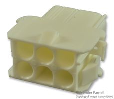 MOLEX 50-84-2040 Connector Housing, Natural, UL 94V-2, MLX 42022 Series, Receptacle, 4 Ways, 6.35 mm
