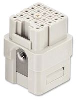 HARTING 09 12 021 3101 Heavy Duty Connector, Han Q High Density, Insert, 21 Contacts, 3A, Receptacle