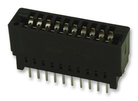 AMP - TE CONNECTIVITY 5-5530843-0 Card Edge Connector, Dual Side, 1.85 mm, 20 Contacts, Through Hole Mount, Straight