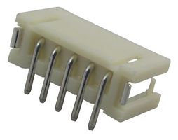 JST / JAPAN SOLDERLESS TERMINALS B5B-ZR-SM4-TF (LF)(SN)(P) Pin Header, Wire-to-Board, 1.5 mm, 1 Rows, 5 Contacts, Surface Mount, ZH