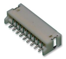 JST / JAPAN SOLDERLESS TERMINALS S9B-ZR-SM4A-TF(LF)(SN) Pin Header, Wire-to-Board, 1.5 mm, 1 Rows, 9 Contacts, Surface Mount, ZH