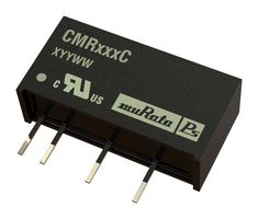 MURATA POWER SOLUTIONS CMR1215S3C Isolated Through Hole DC/DC Converter, ITE, SIP, 1:1, 750 mW, 2 Output, 15 V