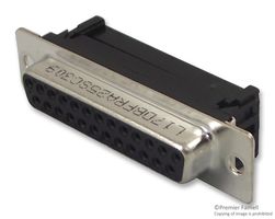 AMPHENOL COMMUNICATIONS SOLUTIONS L17DBFRA25SC309 D Sub Connector, DB25, Standard, Receptacle, 17D, 25 Contacts, DB, IDC / IDT