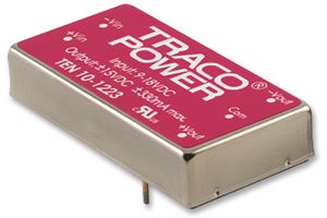 TRACO POWER TEN 10-2421 Isolated Through Hole DC/DC Converter, ITE, DIP, 2:1, 10 W, 2 Output, 5 V