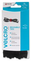 VELCRO VEL-EC60466 VELCRO® Brand ONE-WRAP® Reusable Ties - 12mm x 20cm Black 15 Pack