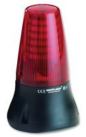 MOFLASH SIGNALLING LEDD125-02-02 Visual Signal Indicator, LED, Red, Flashing, Steady, 24VDC, IP65, 162mm Height