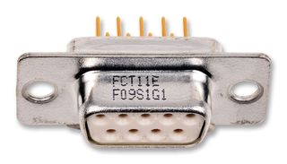 MOLEX / FCT 172704-0077 D Sub Connector, DB9, Standard, Receptacle, 172704 Series, 9 Contacts, DE, Solder