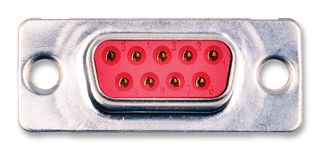 MOLEX / FCT 172704-0044 D Sub Connector, DB9, Standard, Receptacle, 172704 Series, 9 Contacts, DE, Solder Cup
