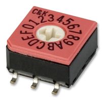 C&K COMPONENTS CD16RM0SB Rotary Coded Switch, CD Series, Surface Mount, 16 Position, 20 V, Hexadecimal