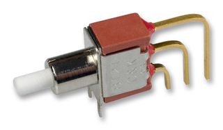 C&K COMPONENTS 8125SD9AV2BE Pushbutton Switch, 8020 Series, SPDT, On-(On), Plunger, White