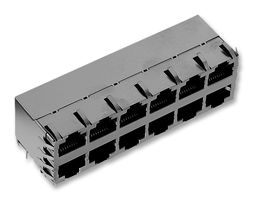 WURTH ELEKTRONIK 615096243321 Modular Connector, Modular Jack, 2 x 6 (Stacked), 8P8C, Cat5, Through Hole Mount