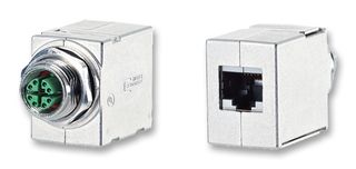METZ CONNECT MWN811A415 Connector Adapter, M12, 8 Ways, Jack, RJ45, 8 Ways, Jack