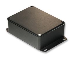 HAMMOND 1590WBBSFBK Metal Enclosure, Diecast, Light Duty, Watertight, Flange Bottom, Small, Diecast Aluminium, 43.6 mm