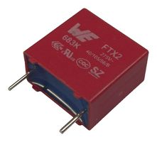 WURTH ELEKTRONIK 890324023023CS Safety Capacitor, Metallized PP, Radial Box - 2 Pin, 0.1 µF, ± 10%, X2, Through Hole