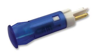 APEM QS61XXB12 LED Panel Mount Indicator, Snap-in, Blue, 12 VDC, 6 mm, 20 mA, 800 mcd, Not Rated