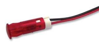APEM QS63XXR24 LED Panel Mount Indicator, Snap-in, Red, 24 VDC, 6 mm, 20 mA, 25 mcd, Not Rated