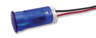 APEM QS123XXB12 LED Panel Mount Indicator, Snap-in, Blue, 12 VDC, 12 mm, 20 mA, 800 mcd, Not Rated