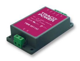 TRACO POWER TMM 60112C AC/DC Enclosed Power Supply (PSU), Medical, 1 Outputs, 60 W, 12 VDC, 5 A