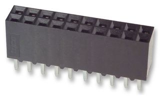 AMP - TE CONNECTIVITY 6-534206-0 PCB Receptacle, Board-to-Board, 2.54 mm, 2 Rows, 20 Contacts, Through Hole Mount, AMPMODU Mod II