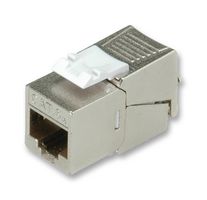 ROLINE 26.11.0378 Modular Connector, RJ45 Jack, 1 x 1 (Port), 8P8C, Cat6a, Cable Mount