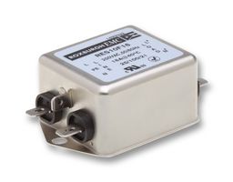 ROXBURGH EMC RES10F16 Power Line Filter, Chassis, General Purpose, 250 VAC, 16 A, Single Phase, 1 Stage, Chassis Mount
