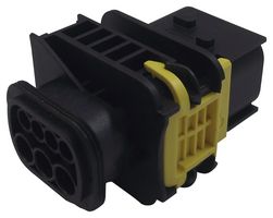 TE CONNECTIVITY 1-1703648-1 Automotive Connector Housing, MCP, Plug, 7 Ways, AMP MCP Series Tab Power Contacts