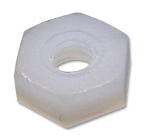 TR FASTENINGS TRNH-440 Nut, Hex, 4-40 UNC, Nylon 6.6, Pack of 100