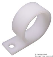 TR FASTENINGS TRWHC-500-01 Fastener, Wire Harness, Screw Mount Cable Clamp, 12.7 mm, Nylon 6.6 (Polyamide 6.6), Natural