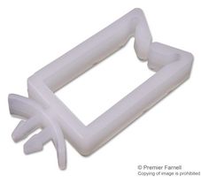 TR FASTENINGS TRWS-A-2-01 Fastener, Wire Saddle, Push Mount Cable Clamp, Nylon 6.6 (Polyamide 6.6), Natural, 15.5 mm