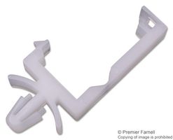 TR FASTENINGS TRWSLT-01A-01 Fastener, Wire Saddle, Lock Top, Push Mount Cable Clamp, Nylon 6.6 (Polyamide 6.6), Natural