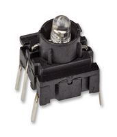 MULTIMEC 3FTH987 Tactile Switch, Top Actuated, Through Hole, Round Button, 300 gf, 50mA at 24VDC