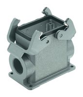 HARTING 19 30 010 0272 Heavy Duty Connector, Dual Side Entry M32, High Profile, Base, Panel Mount, Aluminium Body, 2 Lever