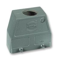 HARTING 19 30 016 0428 Heavy Duty Connector, M40 Top Entry, 4 Pegs, High Profile, Hood, Top Entry, Aluminium Body, 2 Lever