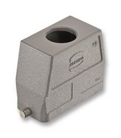 HARTING 19 30 016 0447 Heavy Duty Connector, M32 Top Entry, 2 Pegs, High Profile, Hood, Top Entry, Aluminium Body, 1 Lever