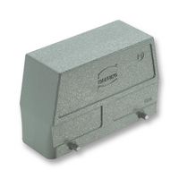 HARTING 19 30 024 0528 Heavy Duty Connector, M40 Side Entry, 4 Pegs, High Profile, Hood, Side Entry, Aluminium Body