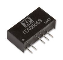 XP POWER ITA2405S Isolated Through Hole DC/DC Converter, ITE, SIP, 1:1, 1 W, 2 Output, 5 V